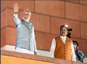PM Modi with Nadda